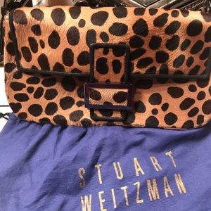 Stewart Weitzman leopard bag